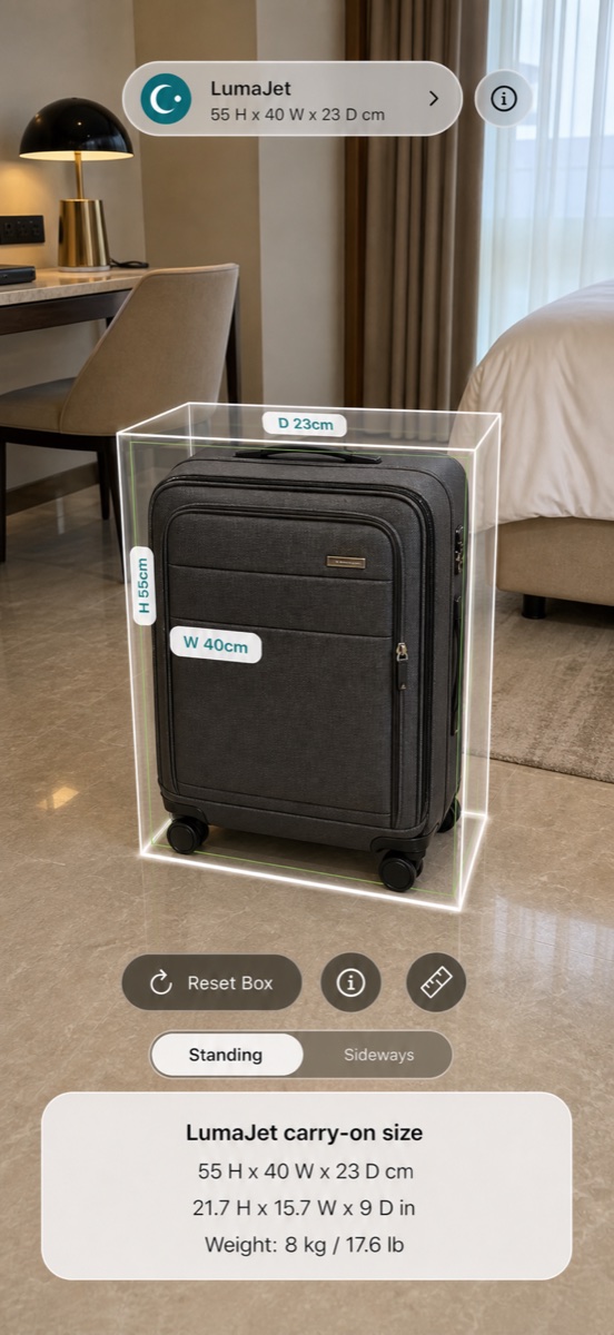 Go Carry-On AR carry-on guide for LumaJet.